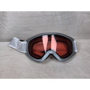 Gordini Classic Crest White / Orange Lens Ski / Snowboard Goggles